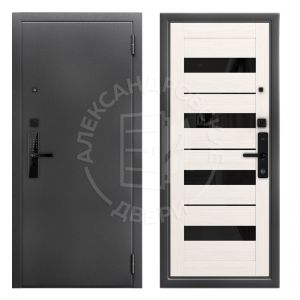 Electronic Милана (Белая лиственница, Лакобель черный)
